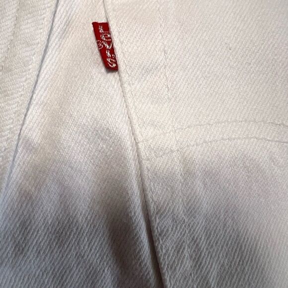 Re/Done White Levi’s Straight Leg Jeans Size 26 - Picture 7 of 13